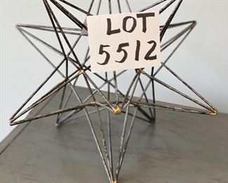 Lot 5512. $25.00. Sweet Star Sculpture for Decor. 16" 3-dimensional.