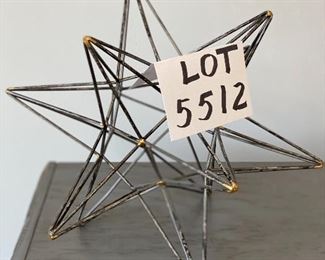 Lot 5512. $25.00. Sweet Star Sculpture for Decor. 16" 3-dimensional.