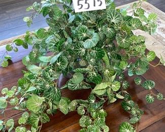 Lot 5515. $24.00 Faux Plant With Metallic Bowl.