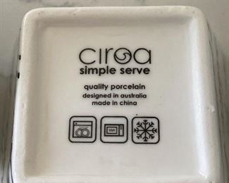 Lot 5538. $16.00 4 Ciroa Bon Appetit square appetizer bowls. Functional and so cute.