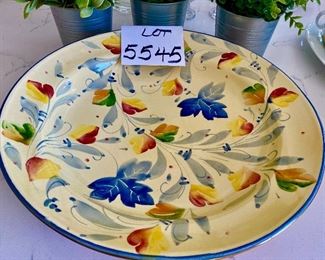 Lot 5545. $24.00 Ceramiche Alfa 15" diam serving bowl. Made in Italy.