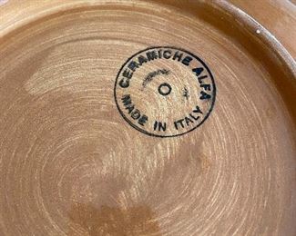 Lot 5545. $24.00 Ceramiche Alfa 15" diam serving bowl. Made in Italy.