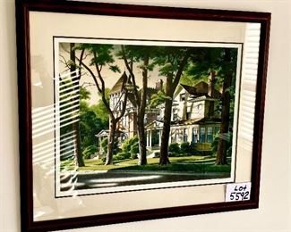 Lot 5592.   $475.00  Robert William Addison "Northern Summer" Original Serigraph, 1981, Artist Proof 7/25. 200 total impressions. Purchased. at. Merrill Chase Galleries, COA on back