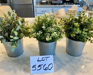 Lot 5560. $15.00. Lot of 3 Cute Ikea Faux Succulent Plants in Tin Pots - Perfect for a window sill or anywhere else!