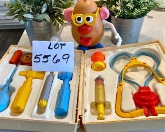 Lot 5569. $35.00. Vintage Fisher Price Medical Kit c 1977, VGC, & Mr. Potato Head c. 1985, as is - There are obvious facial features missing, but it's still darn cute!