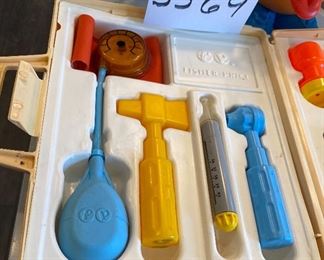 Lot 5569. $35.00. Vintage Fisher Price Medical Kit c 1977, VGC, & Mr. Potato Head c. 1985, as is - There are obvious facial features missing, but it's still darn cute!