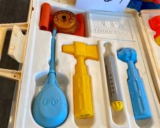 Lot 5569. $35.00. Vintage Fisher Price Medical Kit c 1977, VGC, & Mr. Potato Head c. 1985, as is - There are obvious facial features missing, but it's still darn cute!