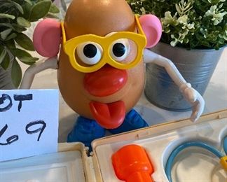 Lot 5569. $35.00. Vintage Fisher Price Medical Kit c 1977, VGC, & Mr. Potato Head c. 1985, as is - There are obvious facial features missing, but it's still darn cute!