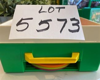 Lot 5573. $35.00. Fisher Price Sesame Street Music Box Record Player w./four records; works! 1984.