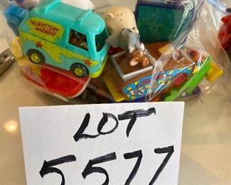 Lot 5577. $26.00. Burger King, ET, Tom & Jerry, Big Bird, Miss Piggy, Rug Rats, Grimace, Grimace in car, Rafiki, Pumba, Simba