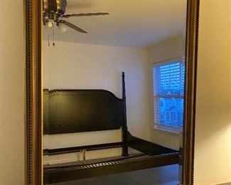 Lot 5605. $55.00. Gold & Brown Bevelled Mirror 40x28s