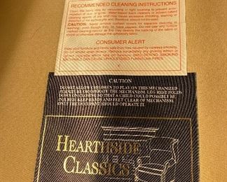 Lot 5604.$150.00 Hearthside Classics Recliner, in Yellow.