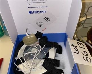 Lot 5613. $150.00. RESPeRATE Model RR 152-im Manufactured by Intercure. Guided Breathing Technology, Relaxes Constricted Blood Vessels, lowering Blood Pressure, Retails over $300 on Amazon.