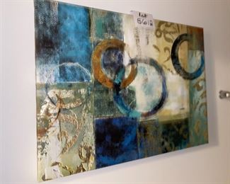 Lot 5612. $40.00. Print on Canvas, 31.5 x 24". Colors are vibrant and this adds some pizazz to an area that needs some pizazz!
