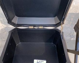 Lot 5644. $60.00. Very Attractive Storage Chest with 2 Handles, flips open on top, sits on metal frame, imported 21" W x 17" D x 30" H, Great for Storing Photos, Documents, etc.