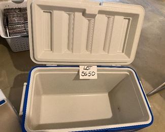 Lot 5650. $35.00. Coleman Polylite 48 Cooler, Plus the Playmate by Igloo cooler too - Nice and clean interiors,