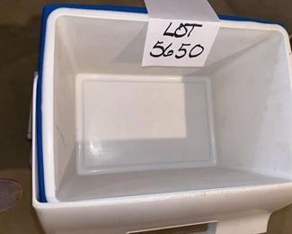 Lot 5650. $35.00. Coleman Polylite 48 Cooler, Plus the Playmate by Igloo cooler too - Nice and clean interiors,