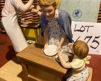 Lot 5675 $60.00 Norman Rockwell "Good Food, Good Friends" and "Space Pioneers" Figures