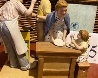 Lot 5675 $60.00 Norman Rockwell "Good Food, Good Friends" and "Space Pioneers" Figures