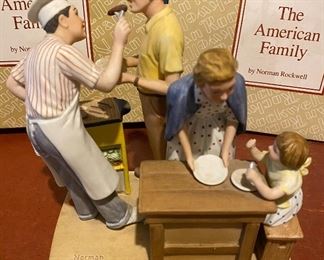 Lot 5675 $60.00 Norman Rockwell "Good Food, Good Friends" and "Space Pioneers" Figures