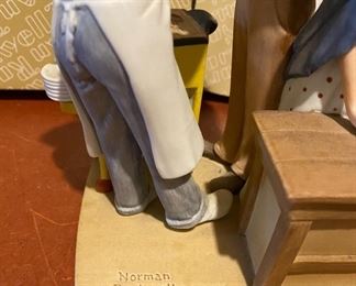 Lot 5675 $60.00 Norman Rockwell "Good Food, Good Friends" and "Space Pioneers" Figures