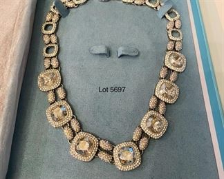 Lot 5697. $225.00. David Tutera Jessica Necklace. Lovely costume jewelry, perfect for that special occasion. Never been worn, with box. Retails for $349.00.