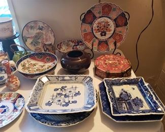 Asian antiques including Imari, cloisonne & more.