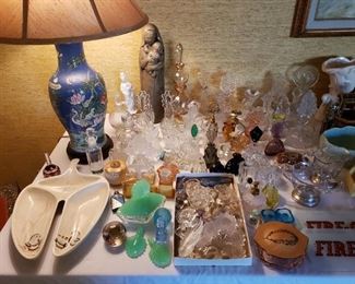 Perfume bottle collection.