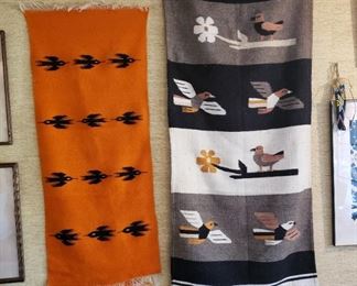 Vintage Native American rugs/blankets.