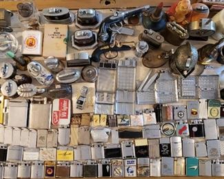 HUGE vintage lighter collection.