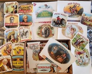 OLD unused cigar labels.