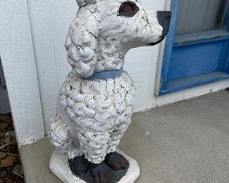 Concrete Painted Poodle