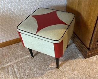 MCM Foot Stool with Storage