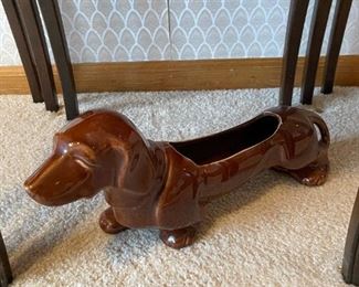 Vintage Dachshund Planter