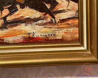 Miniature Oil Painting by NAVARRO