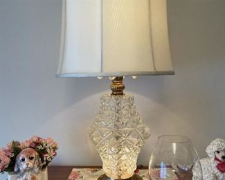 Vintage Crystal Table Lamp