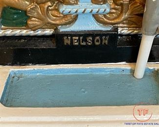 Early 1900's ADMIRAL NELSON Cast Iron Umbrella Stand
