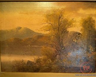 Framed Original Oil on Canvas by E. WALTER