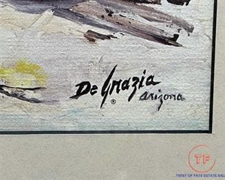 Framed Arizona Roadrunner Print by DeGrazia