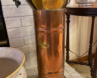 Vintage 5 Kan Copper Coal Scuttle