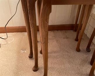 Glass Topped Stacking / Nesting Tables