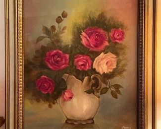 Original Still Life Oil on Canvas by MITSUKO