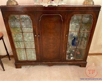 Antique Sideboard / Buffet Display Cabinet