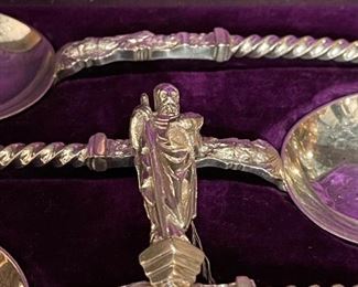 Vintage George Edward and Sons Apostle Spoon Set