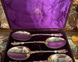 Vintage George Edward and Sons Apostle Spoon Set