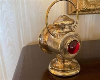 Circa 1900 English (Birmingham) STERLING SILVER Match and Cigarette holder in shape of Automobile Lamp