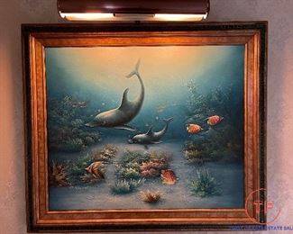 CHARLES BENOLT Original Dolphin Painting