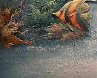 CHARLES BENOLT Original Dolphin Painting