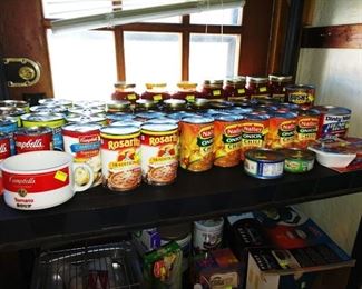 Kitchen:  Cans of Food, (A Lot of It)