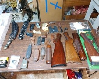 Basement/Garage Knives, Rifle Stock, Pistol Handles, Etc.